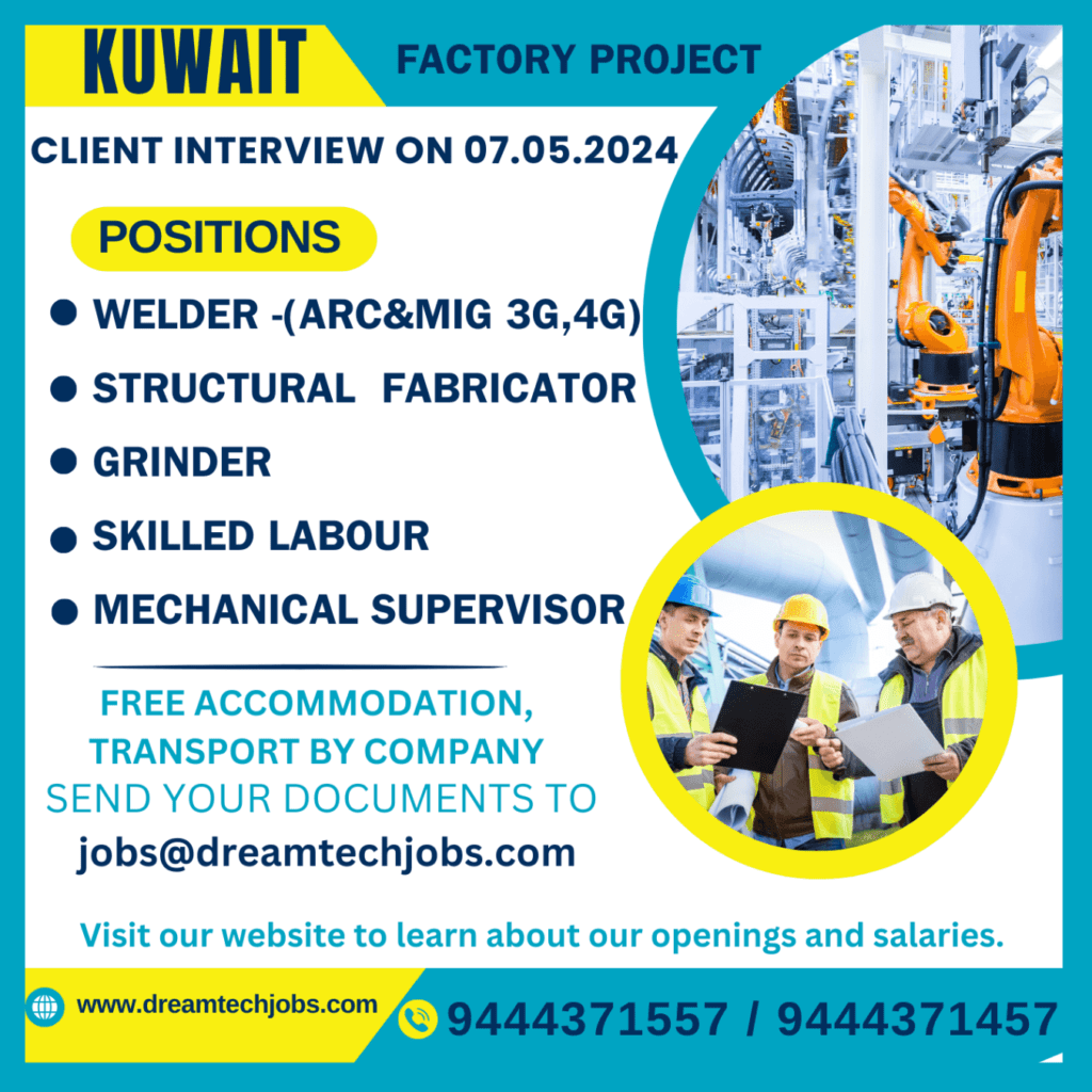 kuwait factory helper jobs