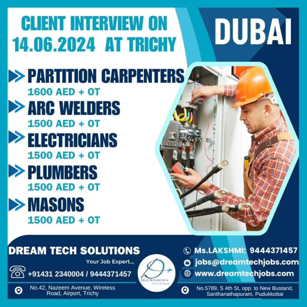 construction jobs in dubai for indian