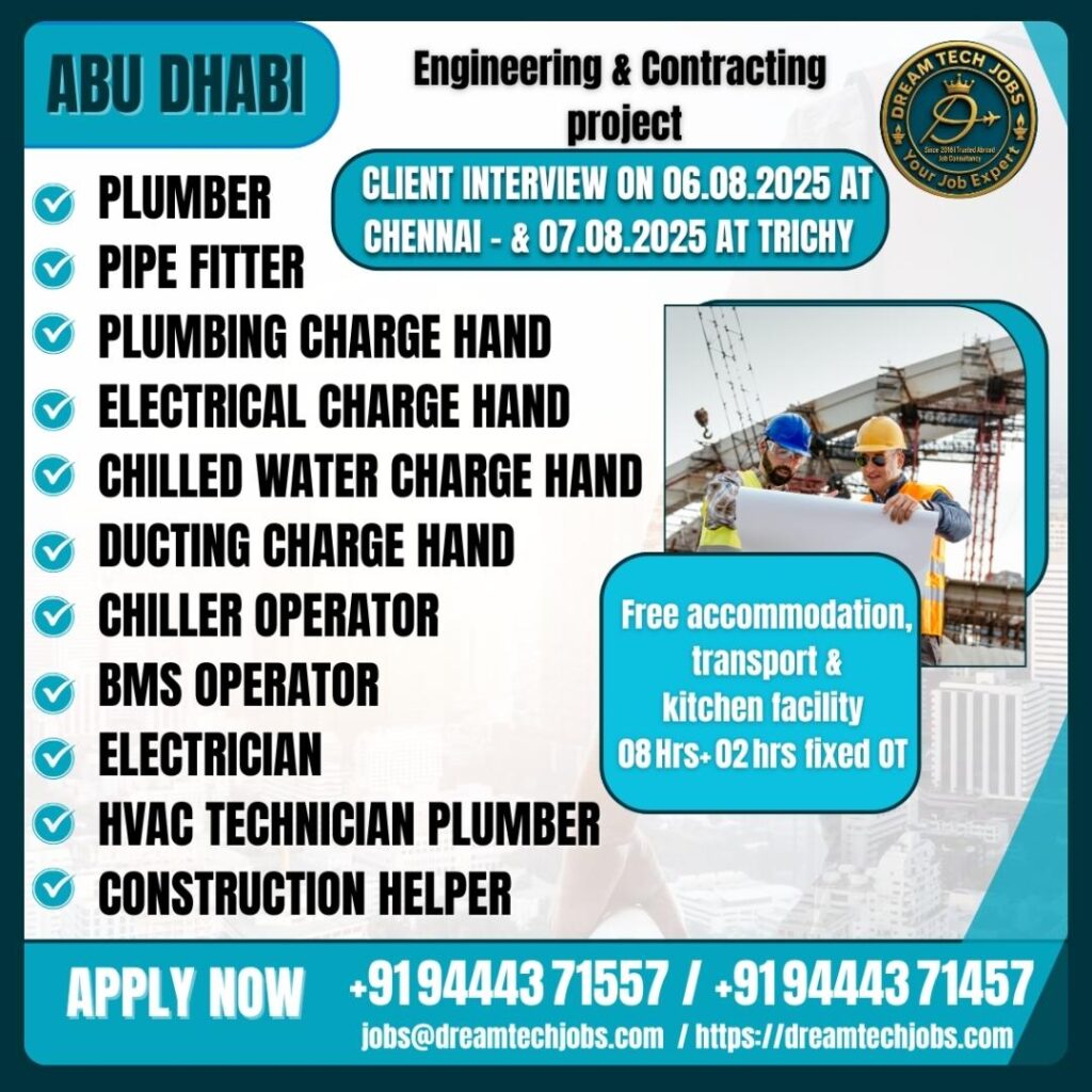 Team attending walk‑in interviews Chennai for Abu Dhabi jobs