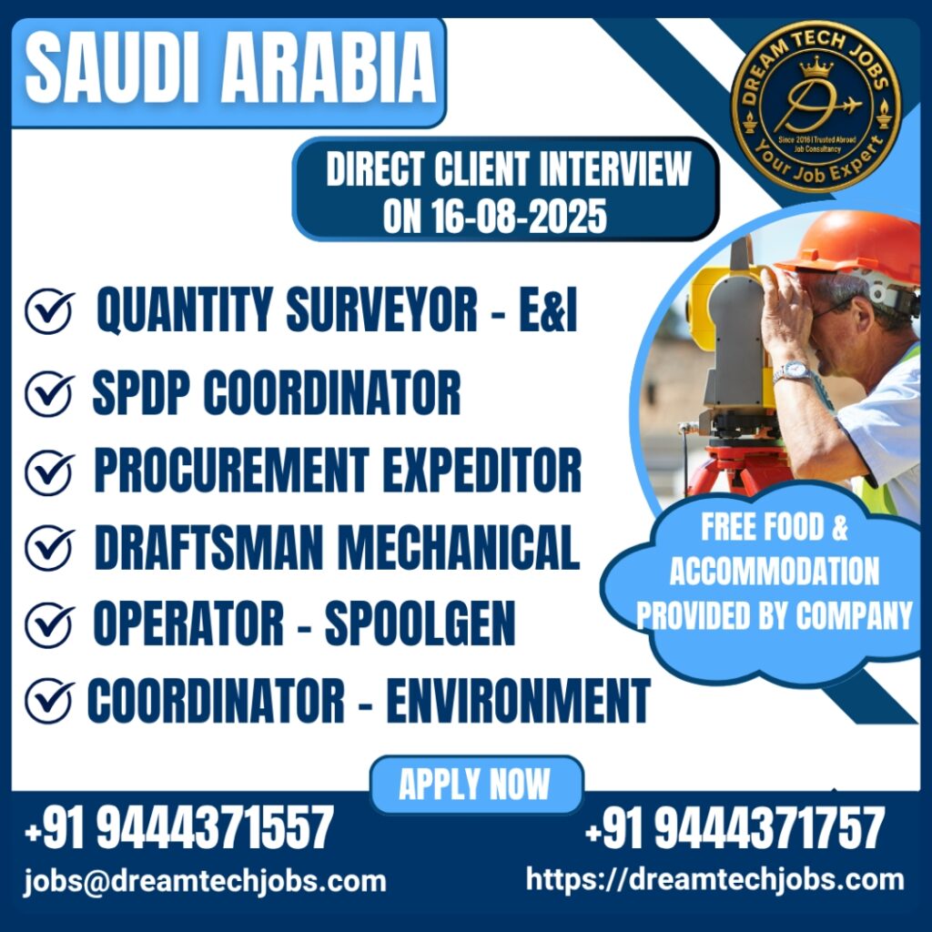 Saudi QA/QC & engineering jobs – Walk-in 1 Saudi QA/QC & engineering jobs – Walk-in
