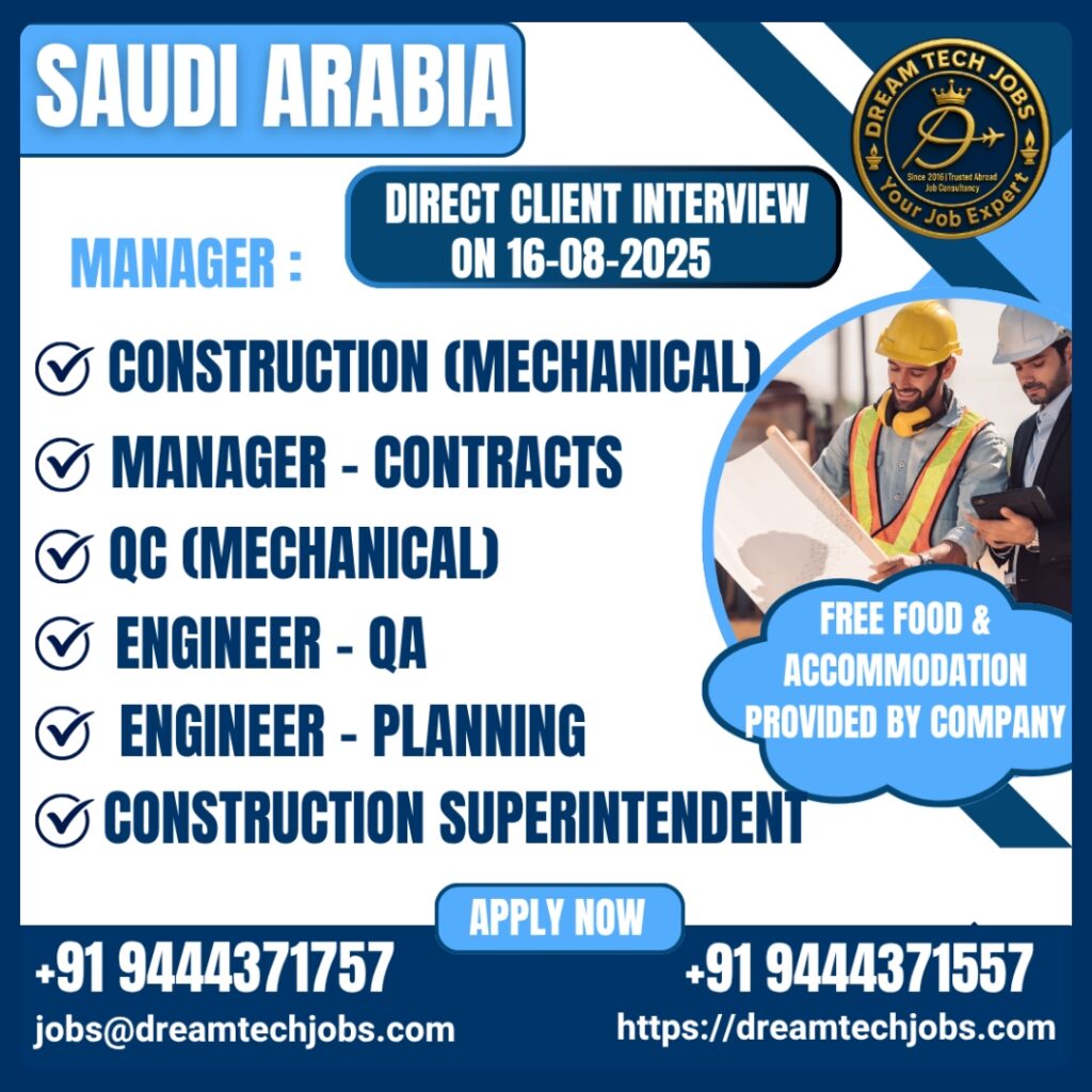 Saudi QA/QC & engineering jobs 2025