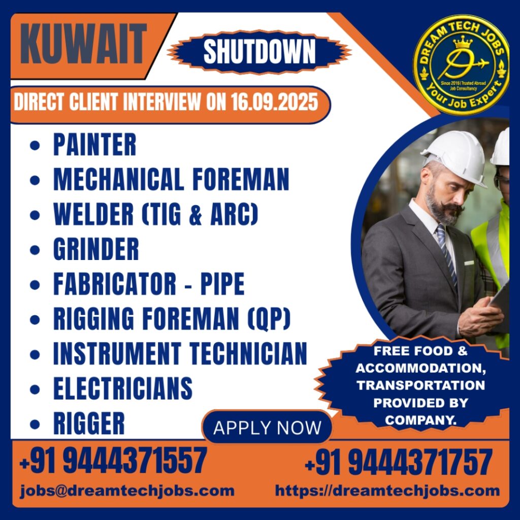 Hydro blasting and rigging supervisor interview – Kuwait oil & gas shutdown