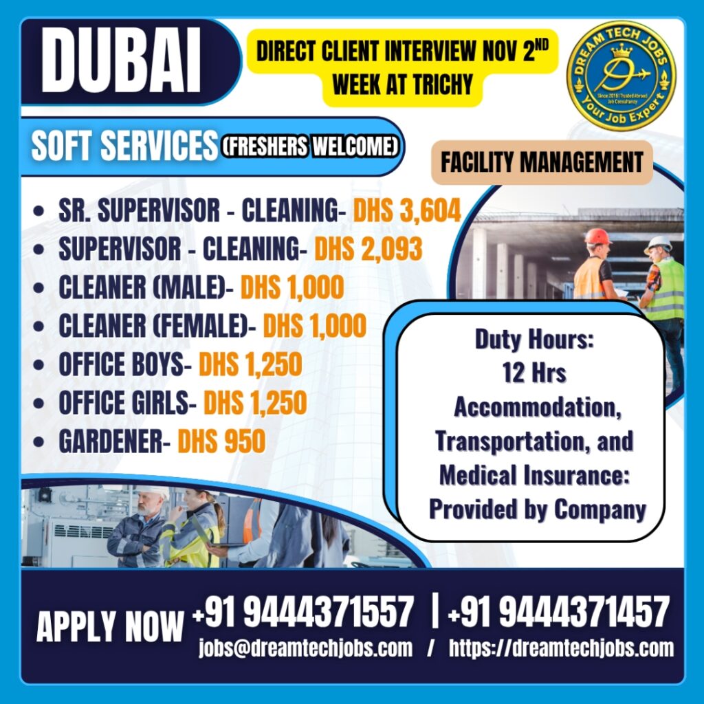 Dubai Facility Management Jobs