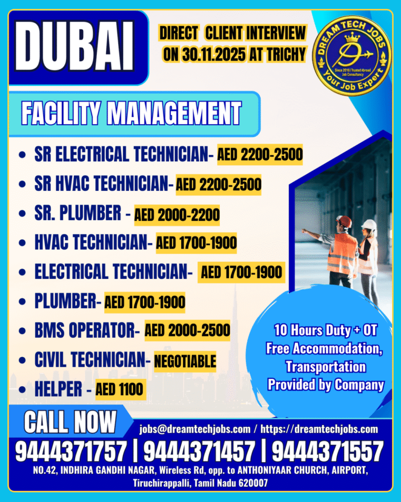 Dubai Facility Management Jobs