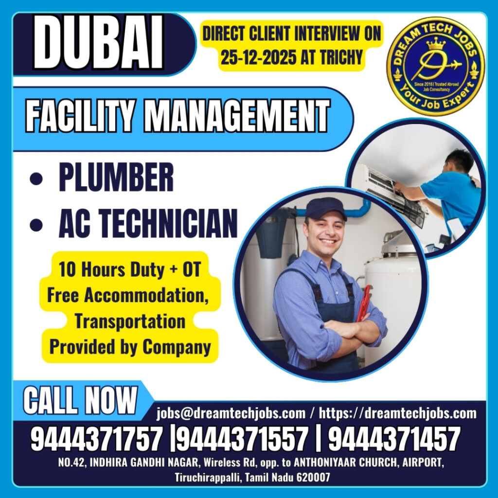 Dubai Facility Management Jobs 2025