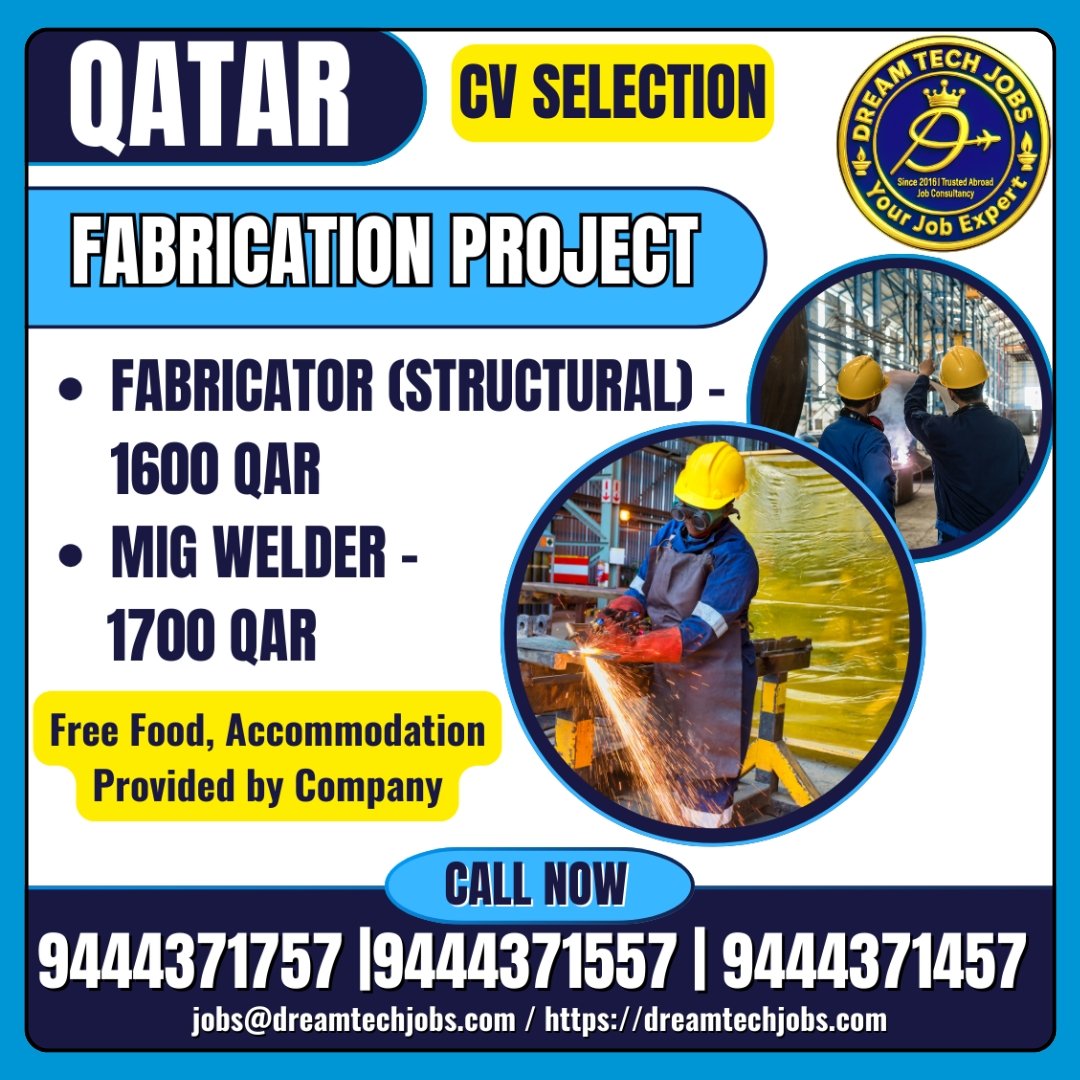 Qatar Fabricator & MIG Welder Jobs 2025