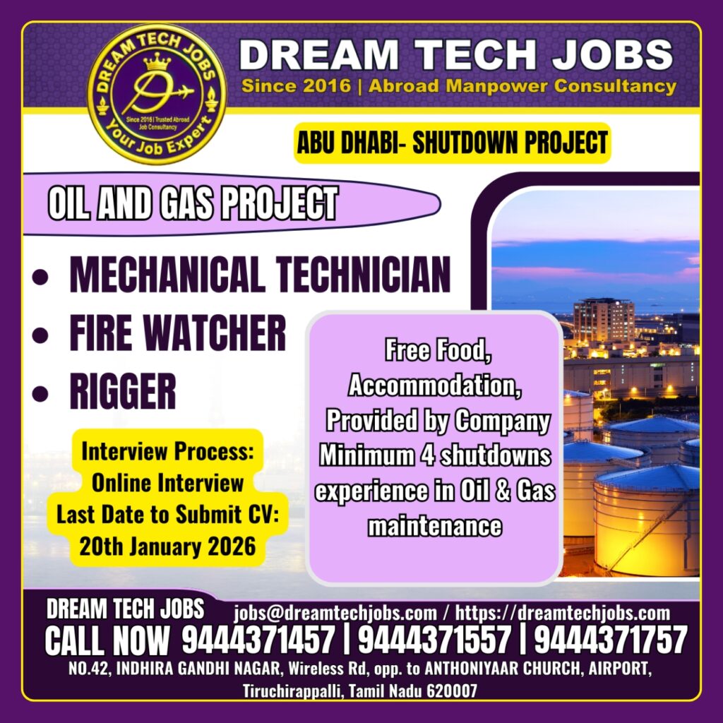 Abu Dhabi Shutdown Oil and Gas Jobs 2026