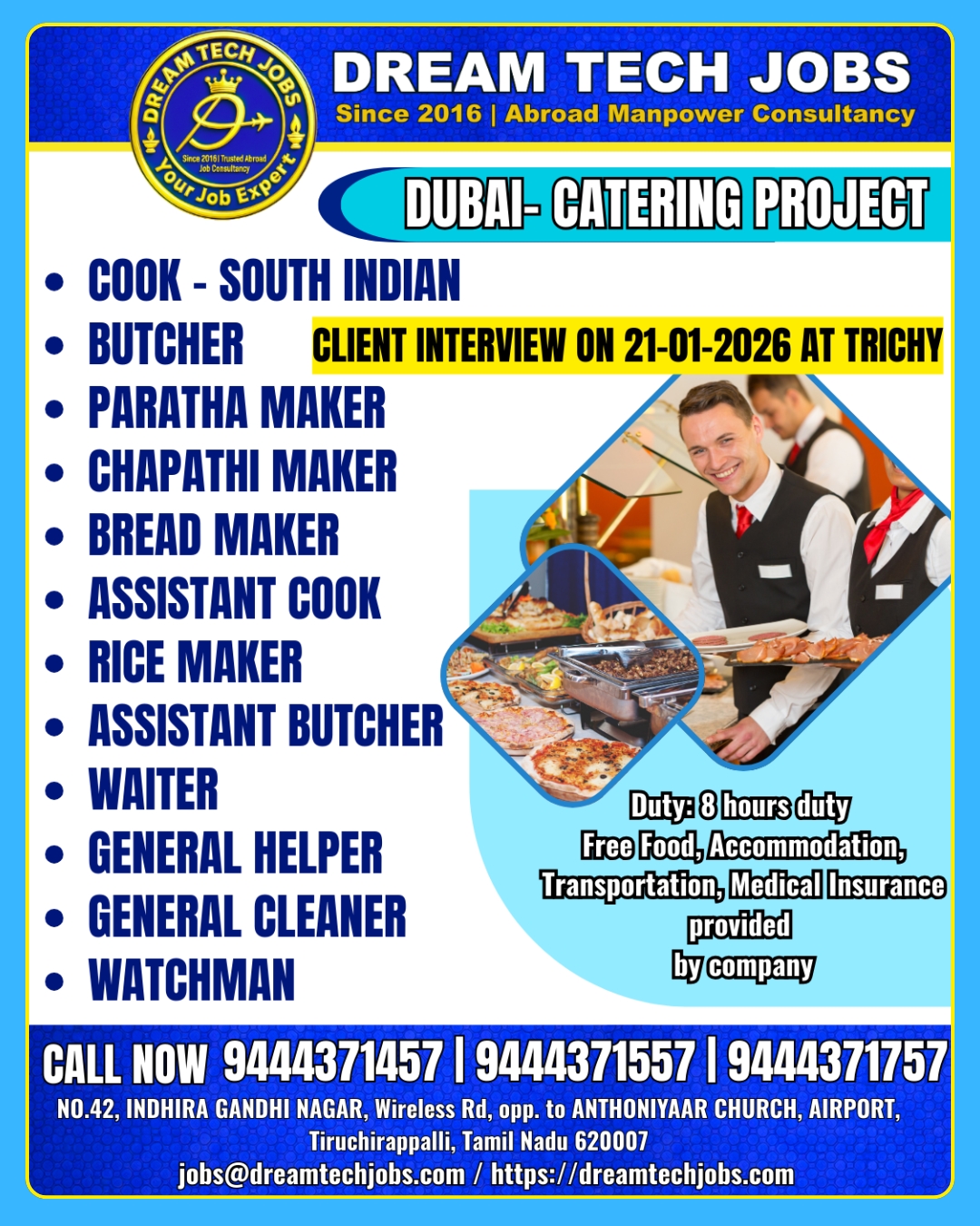 Dubai Catering Project Jobs