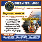 Singapore Shipyard Permit General Worker Jobs