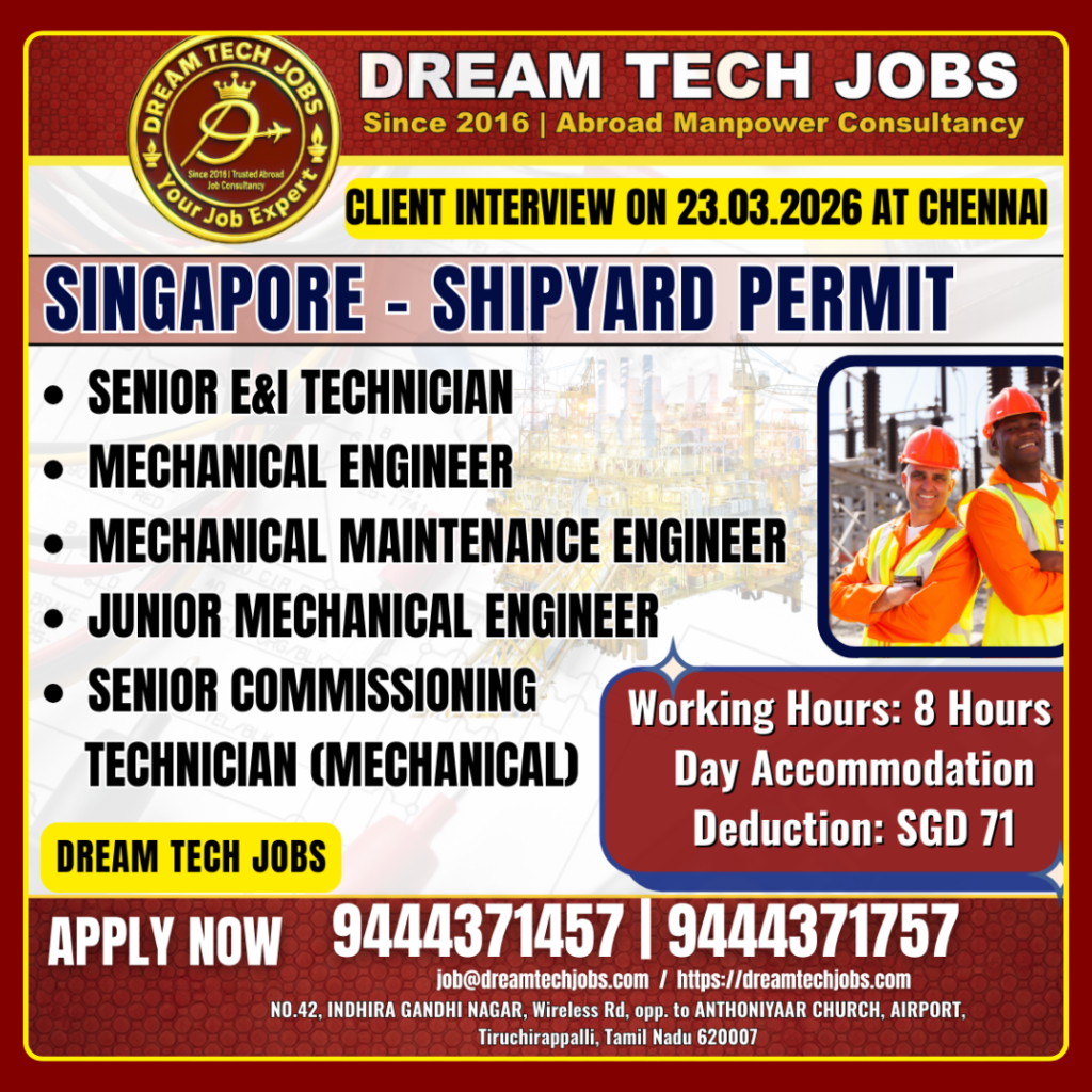 Singapore Shipyard Permit Mechanical Engineer Jobs 2026 9 2