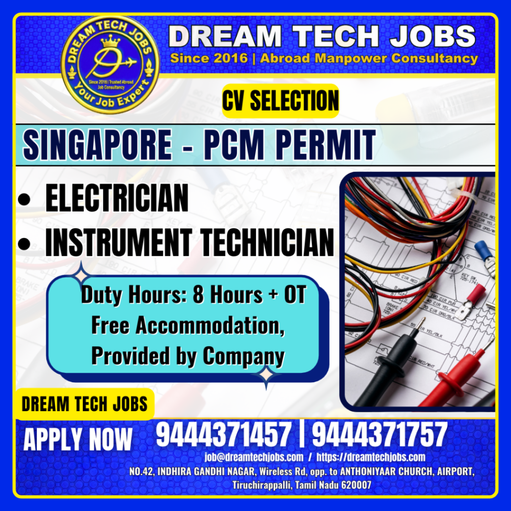 Singapore PCM Permit Jobs 2026 17 SINGAPORE CV 1