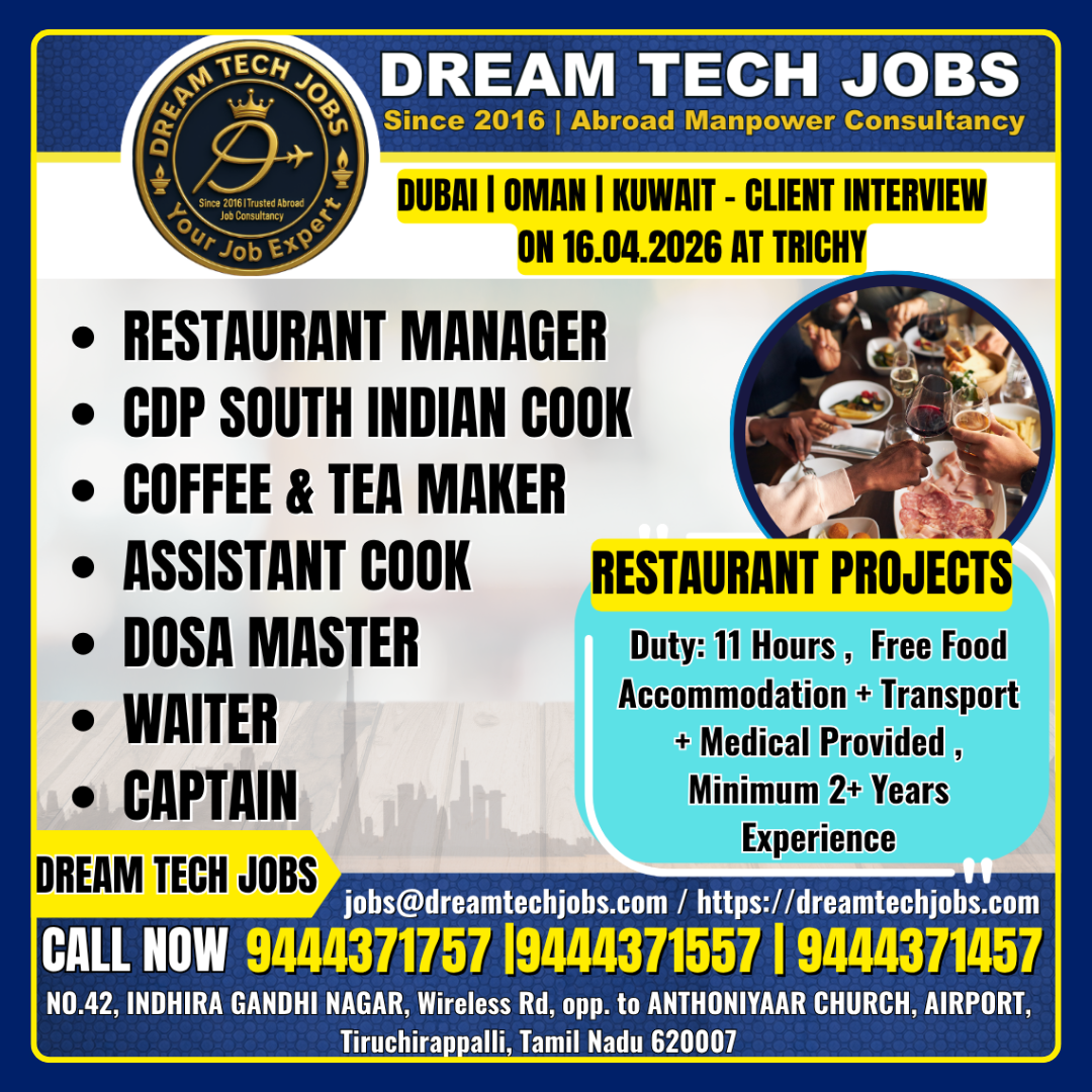 Dubai | Oman | Kuwait Restaurant Jobs 2026