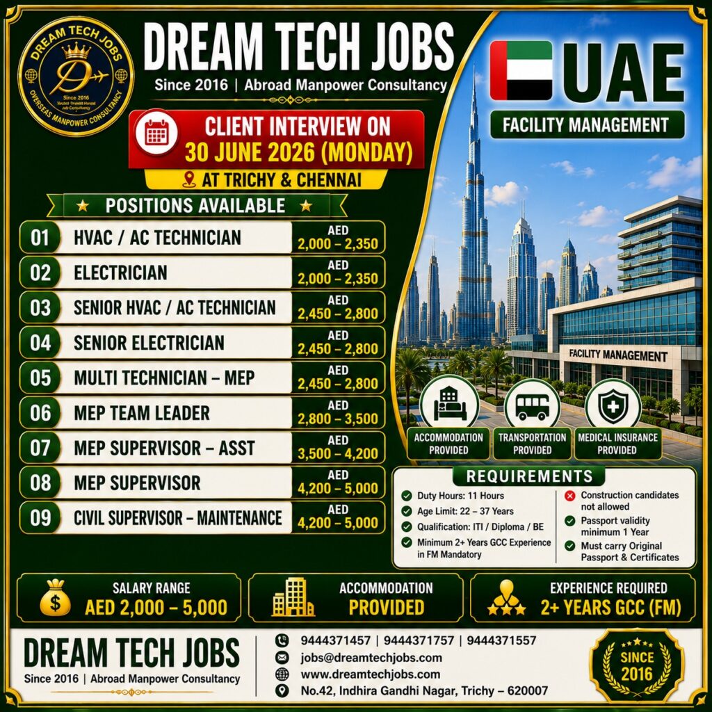 HVAC / AC Technician Jobs in uae 2026 | Dream Tech Jobs Trichy 9 dtsp featured 31793 1782655894