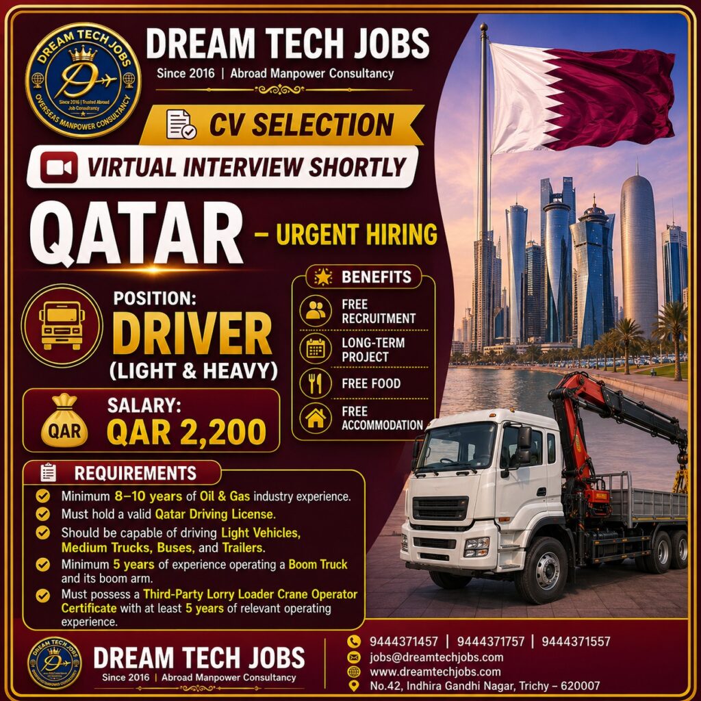 Driver Jobs in Qatar 2026 | Dream Tech Jobs Trichy 1 dtsp featured 32156 1783759439