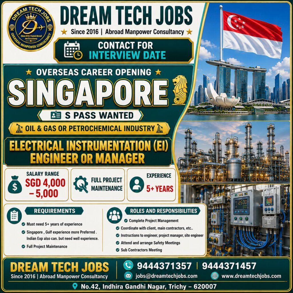 Electrical Instrumentation Engineer Jobs in Singapore 2026 | Dream Tech Jobs Trichy 11 dtsp featured 32349 1785320214