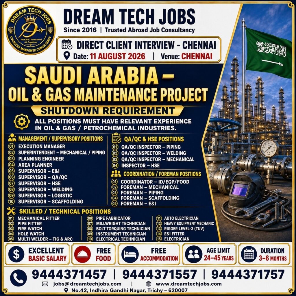Project Manager Jobs in Saudi Arabia 2026 | Dream Tech Jobs Trichy 7 dtsp featured 32455 1786357980